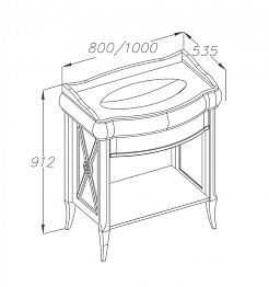  Мебель для ванной Империал 80 белый – фотография-6